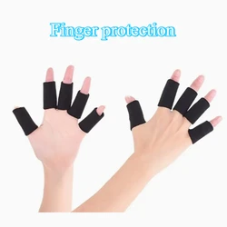 10pcs Stretchy Sports Finger Sleeves Arthritis Support Finger Guard Outdoor Basketball Volleyball Finger Protection
