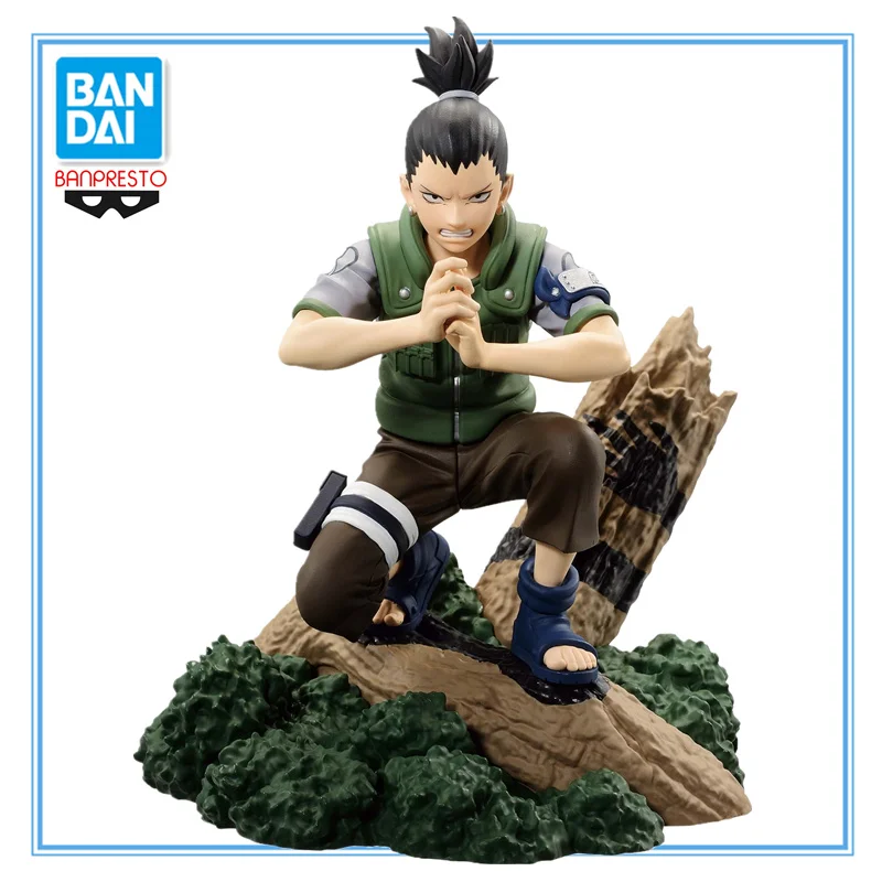 

In Stock BANDAI Original Banpresto Memorable Saga Naruto Nara Shikamaru 8Cm Genuine Anime Figure Pvc Mode Collectible Toys