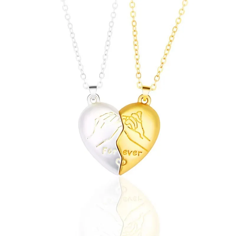 Couple's Electrocardiogram Heart Pendant Necklace, Valentine's Gift