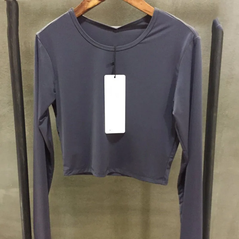 Ijszijde Slim Fit Korte Yoga Casual, Veelzijdig Hardloop-En Fitnessoverhemd Met Lange Mouwen