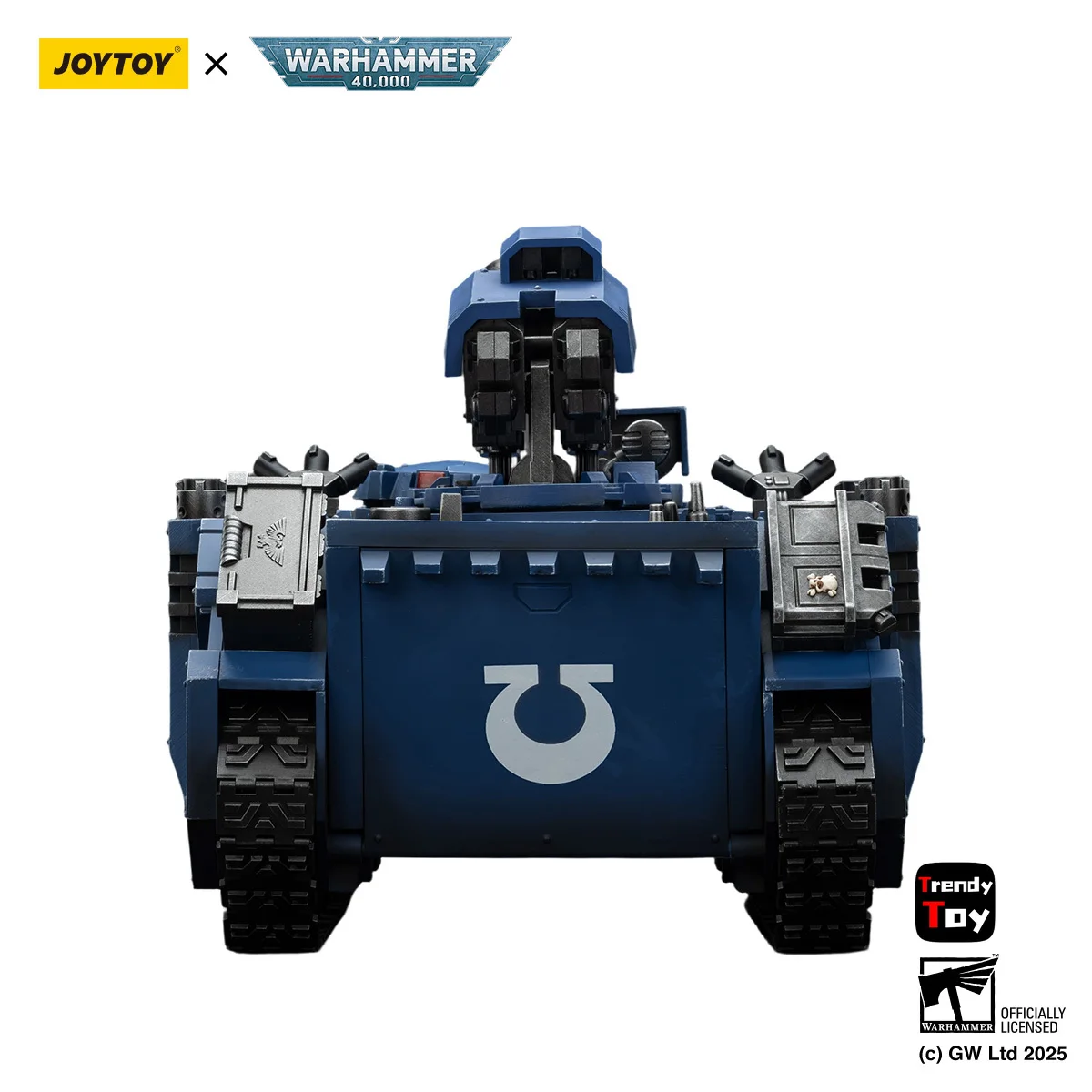 【Prevendita】JOYTOY Warhammer 40K Ultramarines Razorback con Twin Lascannon 1/18 Action Figure Toys