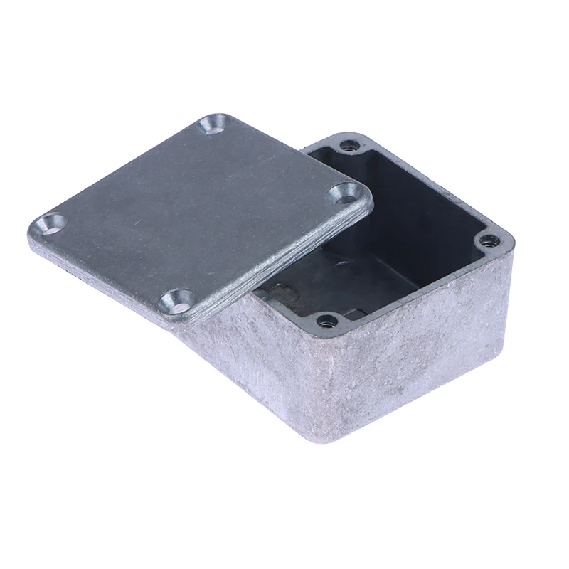 Silver Aluminium Enclosure Electronic Diecast Stompbox Project Box 1590LB 50*50*3mm