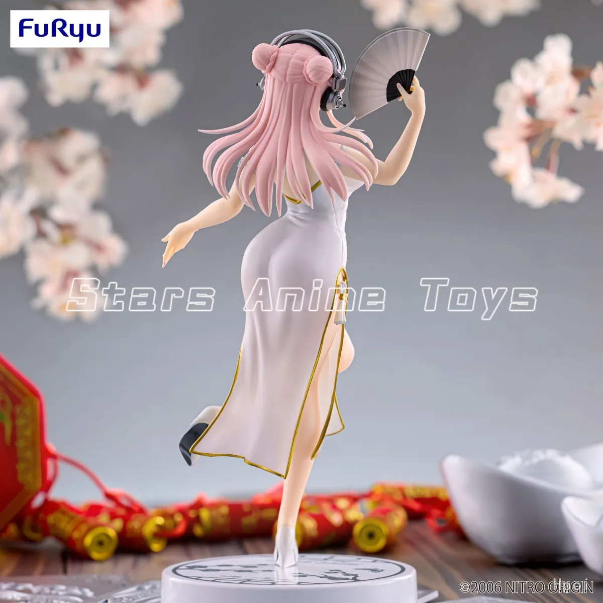【Prevendita】Figura originale FuRyu Trio-Try-iT SUPER SONICO Collezione di modelli di giocattoli in stile Cheongsam bianco