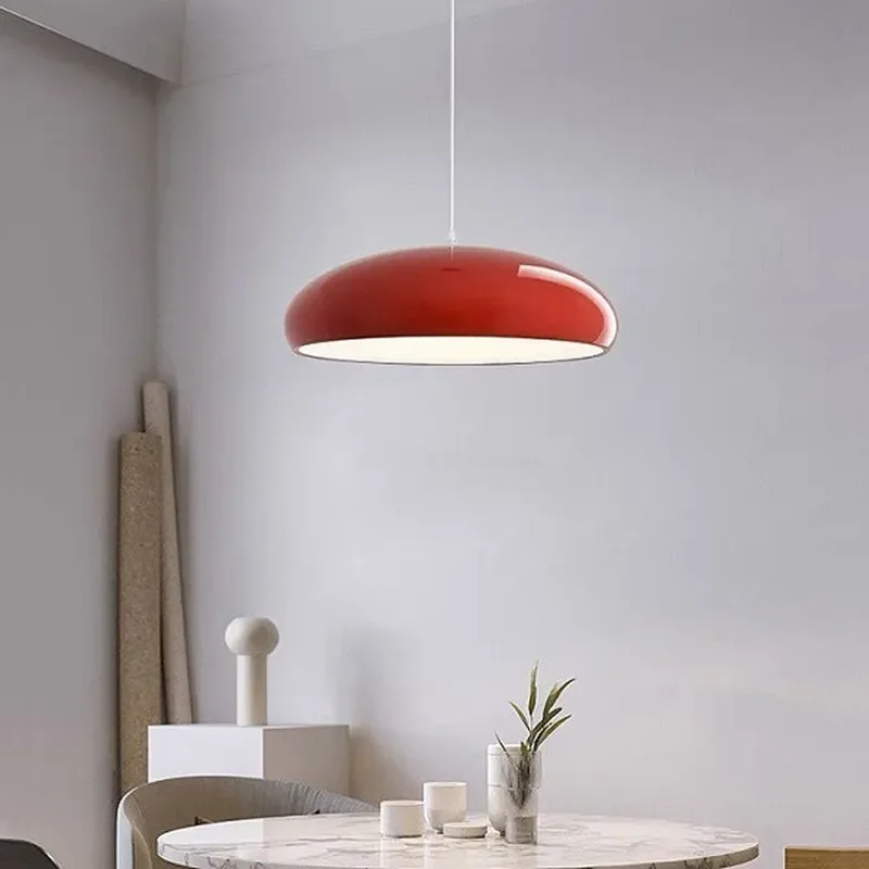 Imagem -03 - Macaron Led Nordic Pendant Light Luminária Suspensa Redonda Decoração de Iluminação Doméstica Sala de Estar e Jantar 35 cm 45 cm 60cm