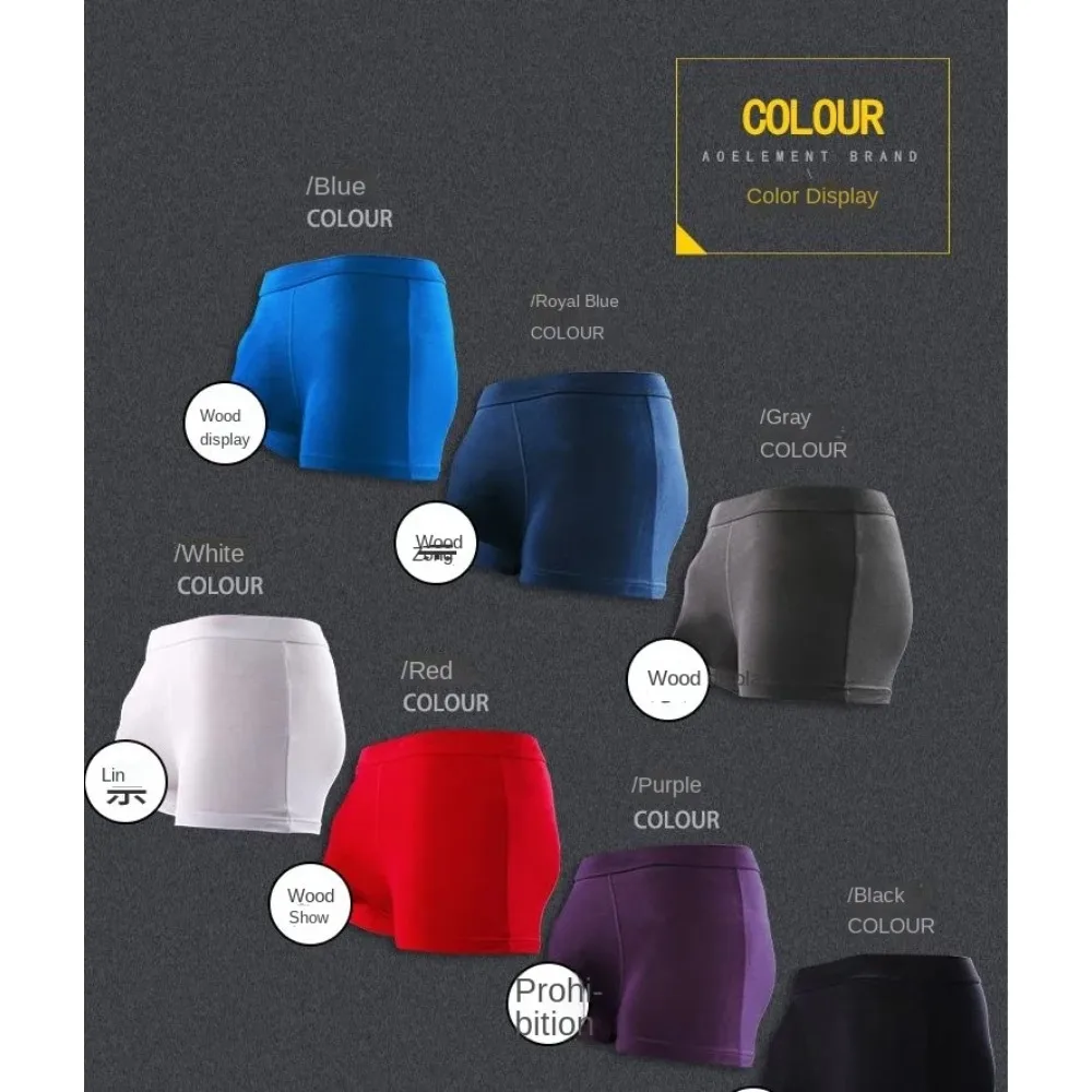 Men's Underwear Split Boxer Men Ice Silk Underpants Transparent Boxers Sports Shorts Slit Sperm Activity Prolong Sex Lingerie