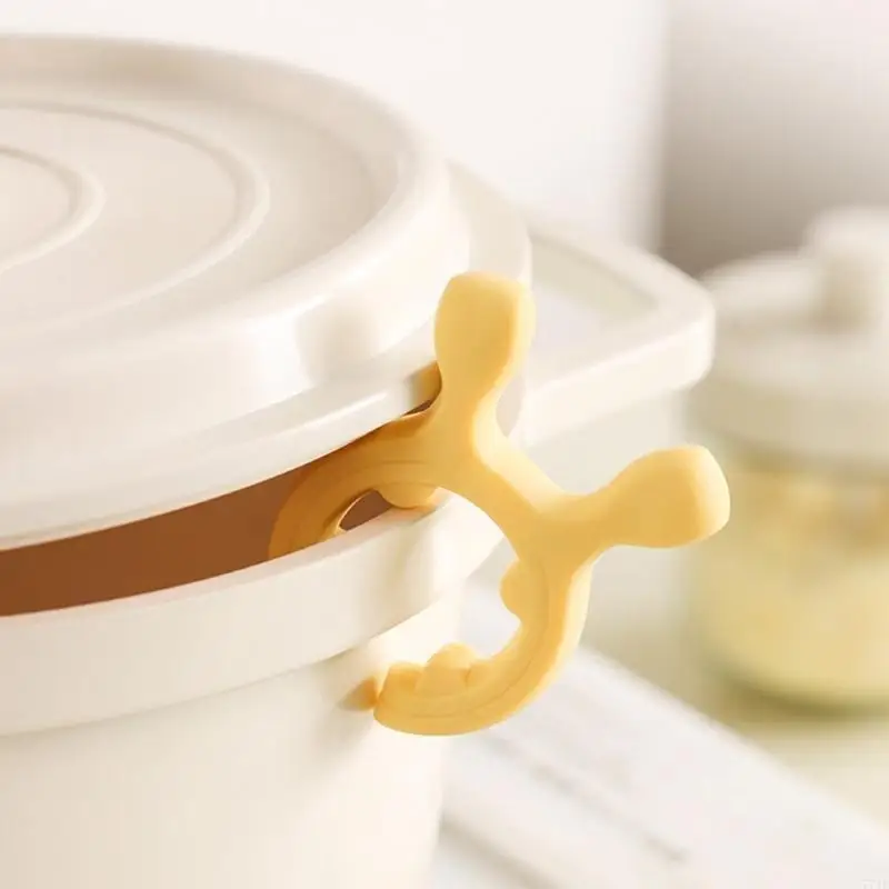 77JF Slip Provo Kitchen Spatula Rack Rack à prova calor Silicone Rest para fogão fácil limpar