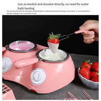 ABVI-DIY Kitchen Baking Cake Tools Chocolate Melting Furnace Electric Chocolate Melting Pot Heating Chocolate Pot US Plug