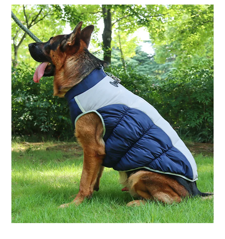 Dog Clothes for Large Dogs Waterproof Dog Coat Warm Dog Jacket for French Bulldog Wilma Autumn Winter Dog Accessories