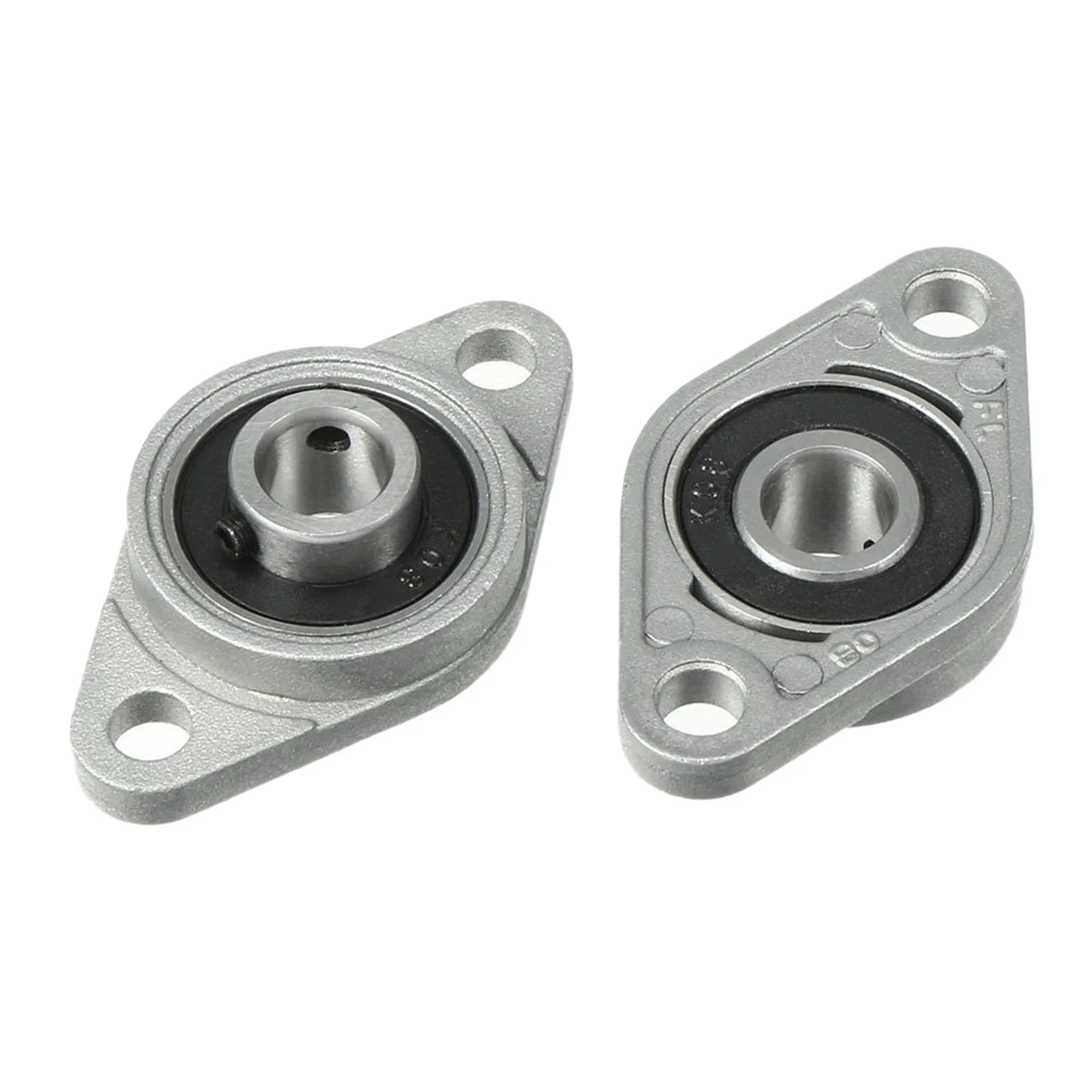 8Pcs Kfl08 Pillow Block Bearing 8Mm Bore Diameter Zinc Alloy Rhombic Flange Bearing For Cnc-N37R