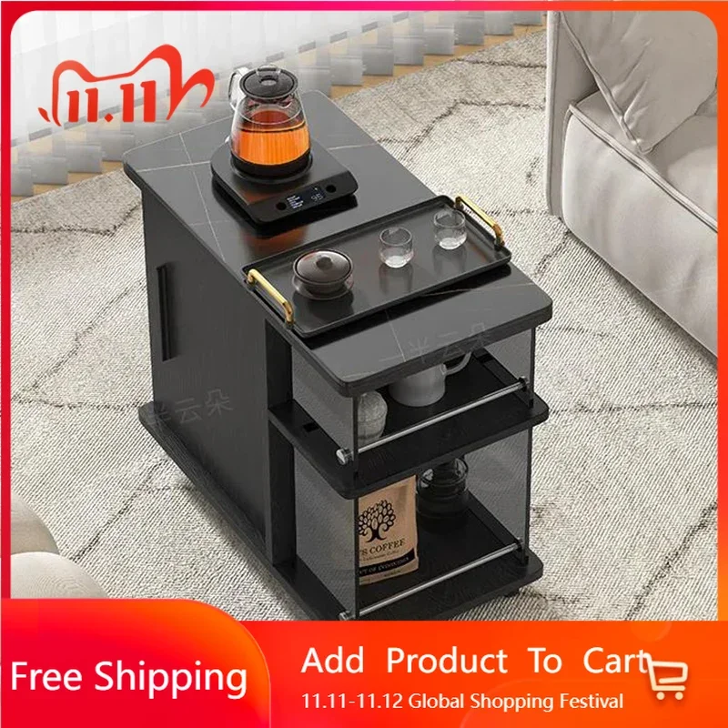 

Офисный приставной столик для хранения красоты, портативная копия, современный диван, приставной столик, экономия места, корейская мебель для отеля Mesas Bajas