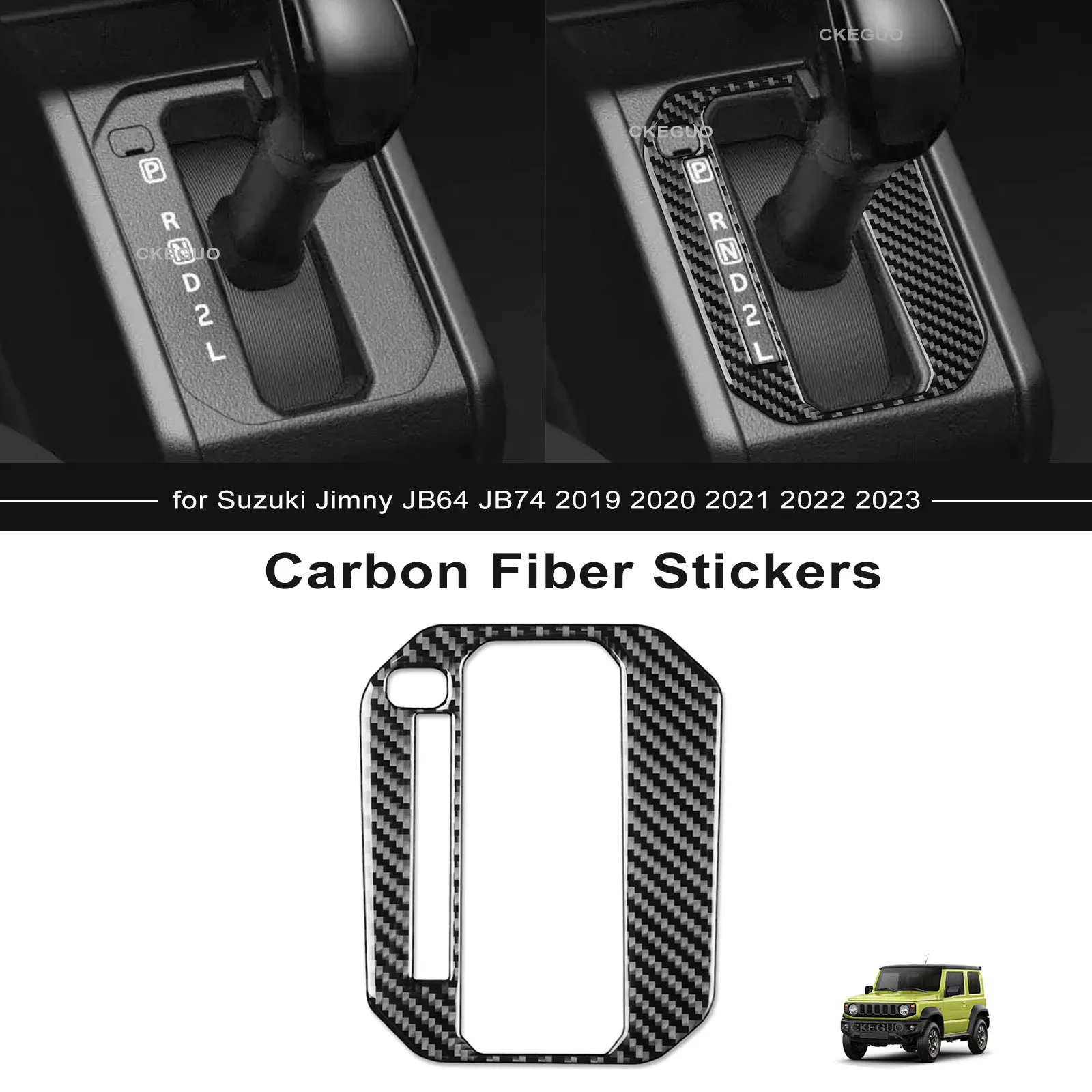 

Car Gear Shift Trim Decoration Cover Stickers for Suzuki Jimny 2019 2020 2021 2022 2023 JB64 JB74 Interior Accessories Moulding