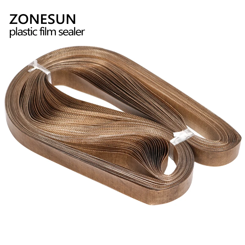 ZONESUN ل ختم آلة 50 قطعة/الوحدة 750*15 مللي متر حزام ل FR-900 /SF-150 الفرقة السدادة/كيس من البلاستيك/البلاستيك فيلم السدادة