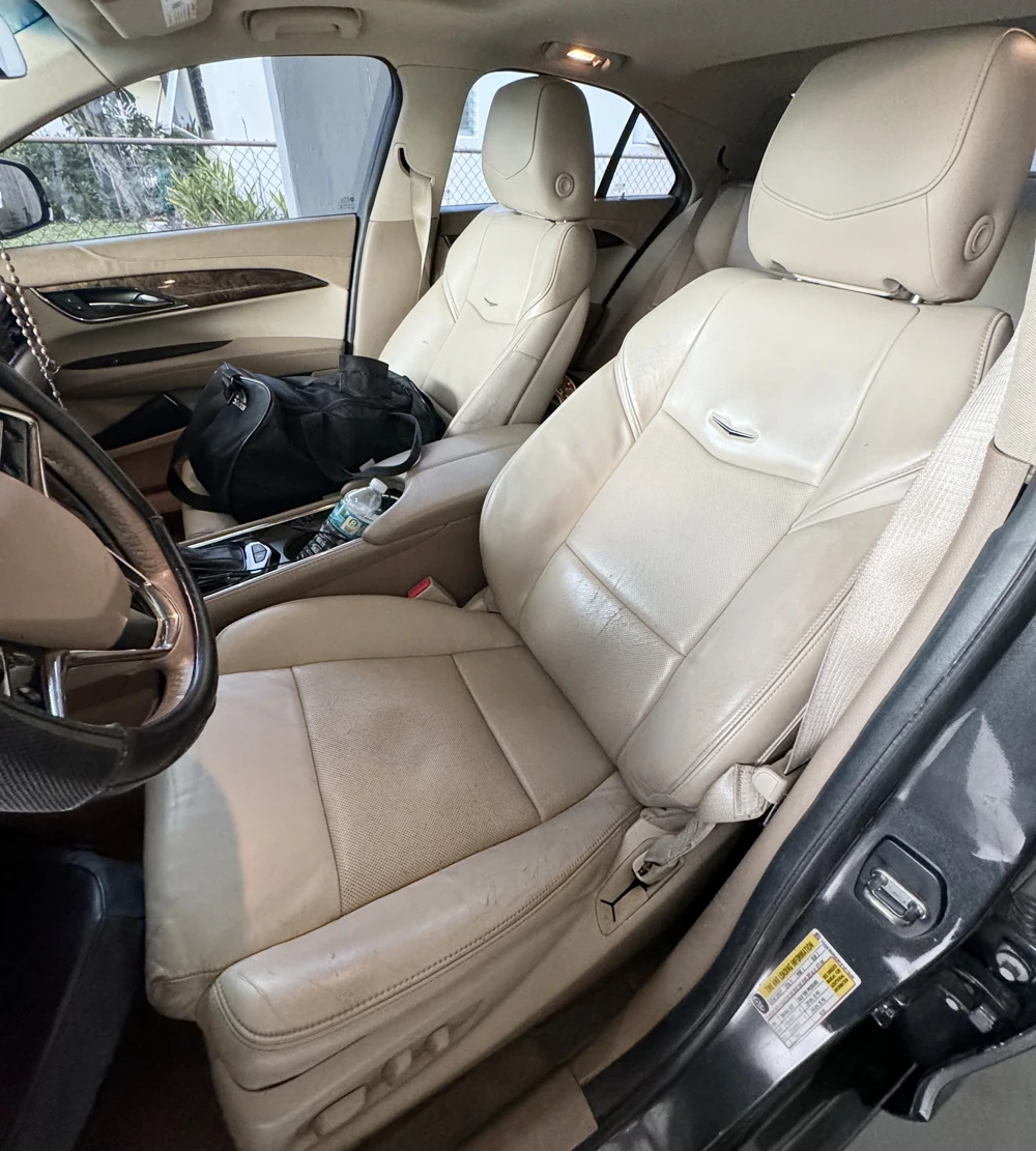 For Cadillac ATS 2013 2014 2015 Seat Covers Accessories Cowhide & PVC Leather Automobiles Seat Protectors Car Supports 12PCS/Set
