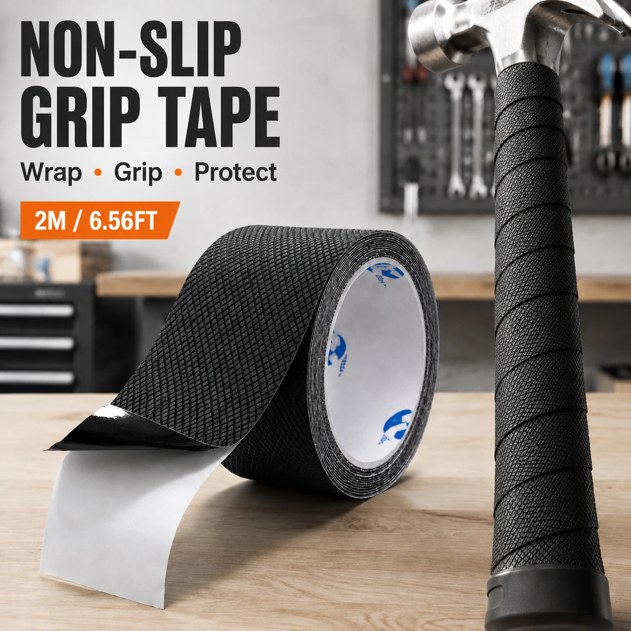 Tool Handle Wrap Padding Tool Handle Grip Tape Self Adhesive Wrap Tape, Wear Resistant Anti Slip ...