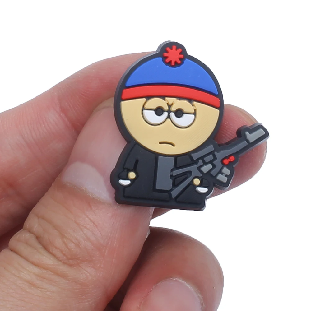 16-100 Stück Niedliche South Park Cartoon-Serie PVC-Schuhzubehör Abnehmbare Wasserdichte DIY-Schuhdekorationen Modische Geschenke – Detail 8