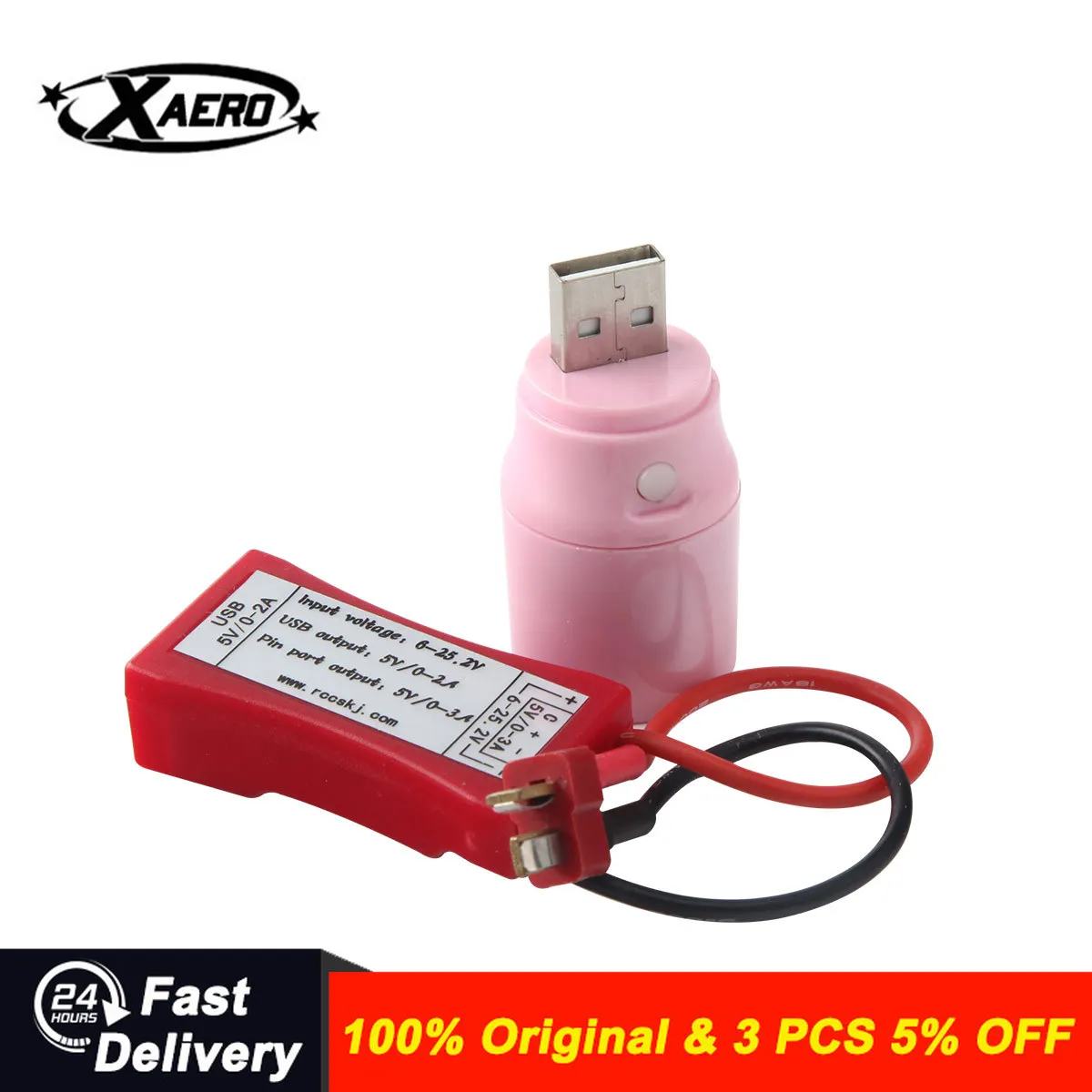 

XAERO USB Charging Cable Adapter XT60 #4107 2S-6S LIPO(7.4V-22.2V) For RC Models