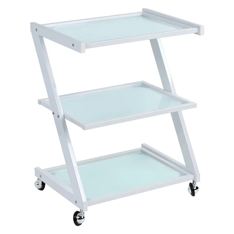 

Storage Car Hand Push Three-Layer FRP Tool Car Storage Rack for Beauty Salon