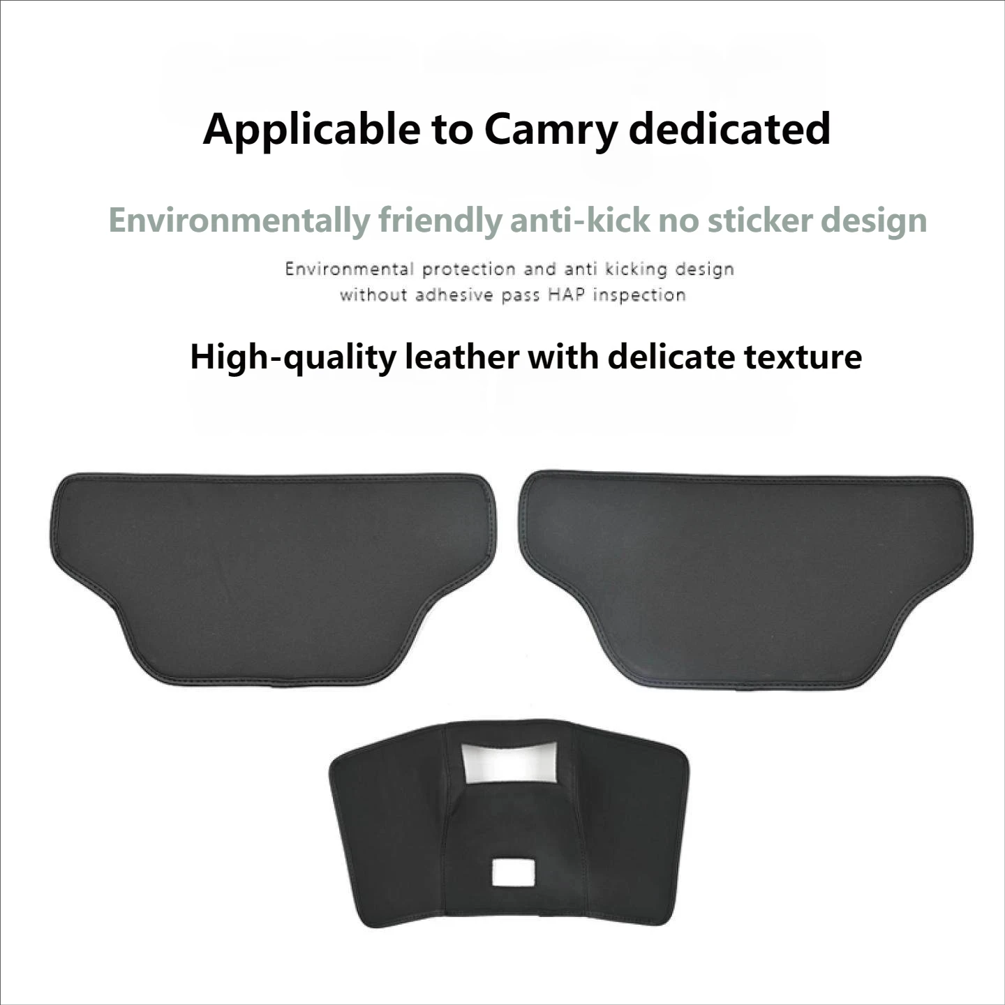 For Toyota Camry XV70 XV80 2018-2025 2026 Leather Car Seat Back Anti Kick Pad Cover Armrest Box Protector Mat Anti-Dirty Pads