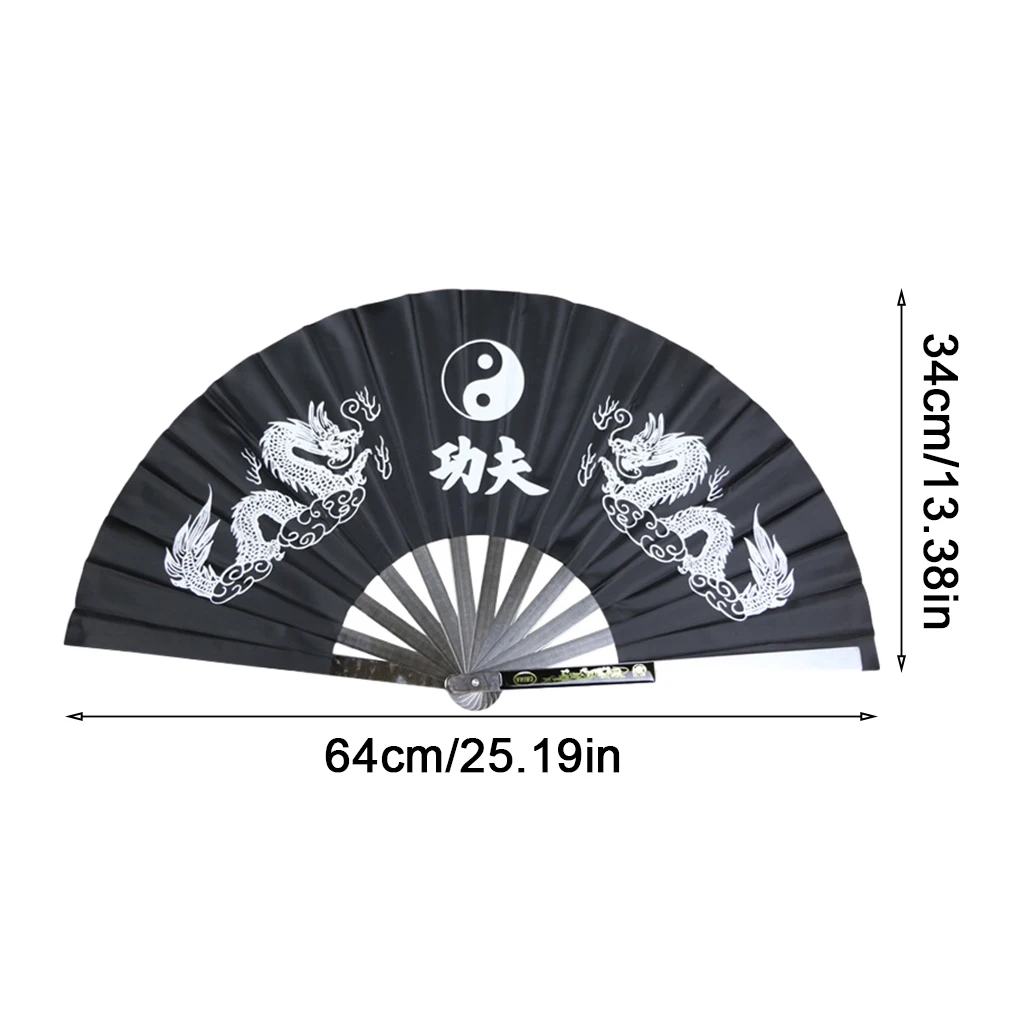 Stainless Steel Self-defense Tai Chi Fan Kung Fu Martial Arts Performance Props Square Dance Mulan Fan