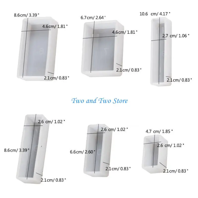 

HX6F Multi Purpose Silicone Mold Collection for Jewelry Making Gift Worthy Silicone Mold Set for Handmade Treasure Resin Mold