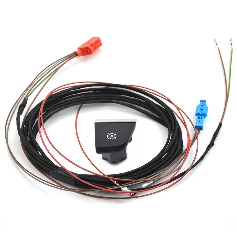 Hill Hold / Auto Hold Switch And Wire For Audi Q5 FY White backlight button LHD 80B 927 143  80B927143