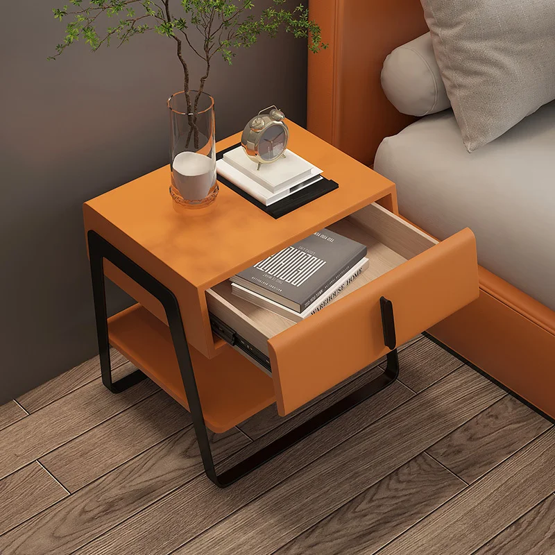 Living Room Luxury Bedside Table Dressing Cabinet Narrow Auxiliary Bedside Table Small Removable  Italian Furniture