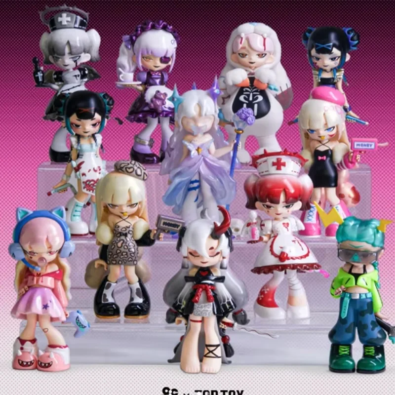 Genuine Yandere Gires Generation Two Removes The Label Series Toys Doll Cute Anime Figure Desktop Ornaments Gift