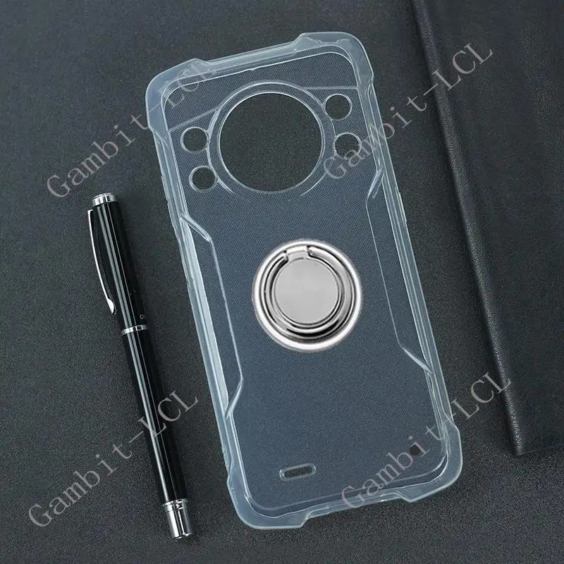 Cubot KingKong AX 9 KingKong9 용 백 링 거치대 브래킷 전화 케이스, 부드러운 실리콘 TPU 오리지널 충격 방지, 6.58 인치