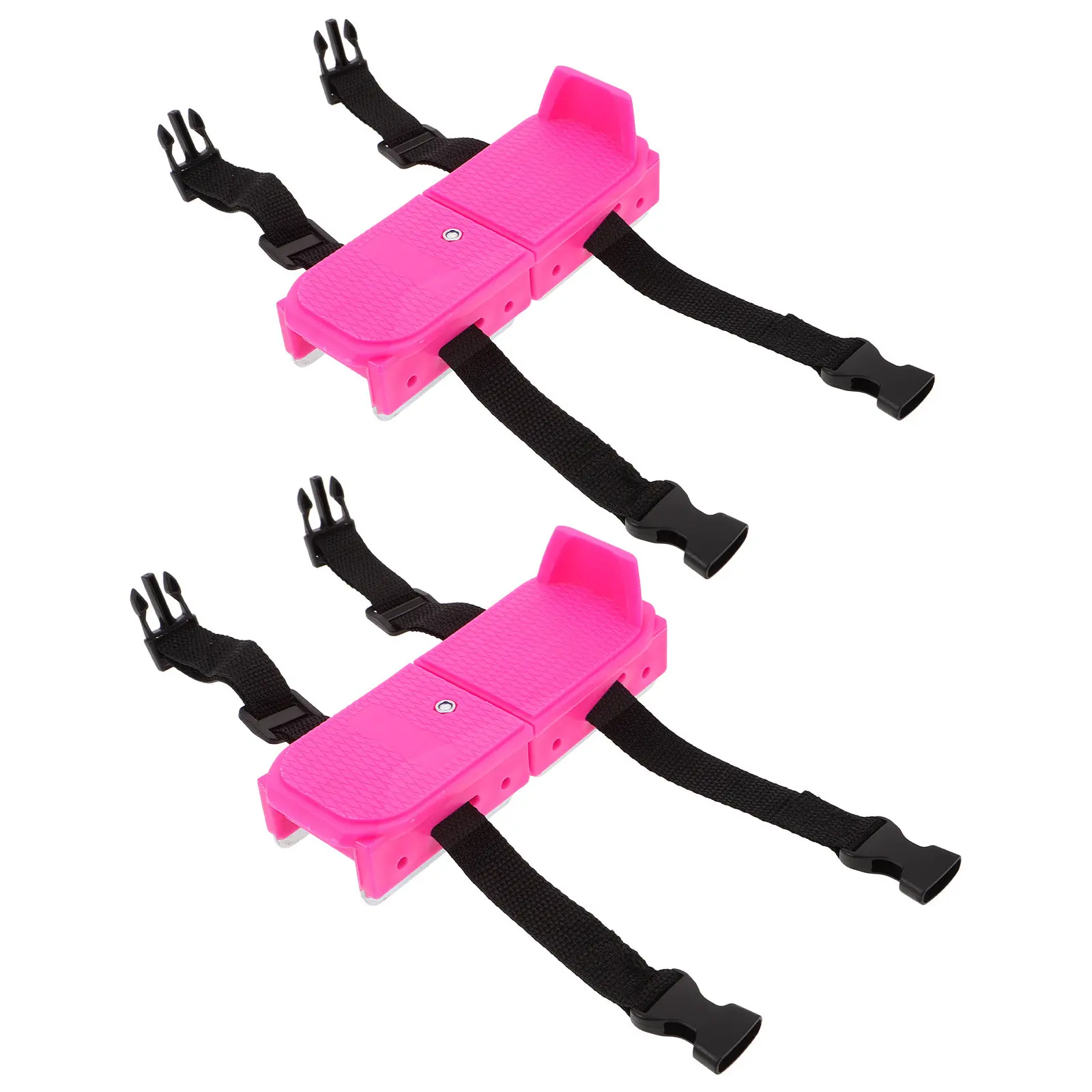 

1 Pair Adjustable Ice Skates Pink Stable Beginner Hockey Skates Mini Snowskate Shoes for Ice Snow Outdoor