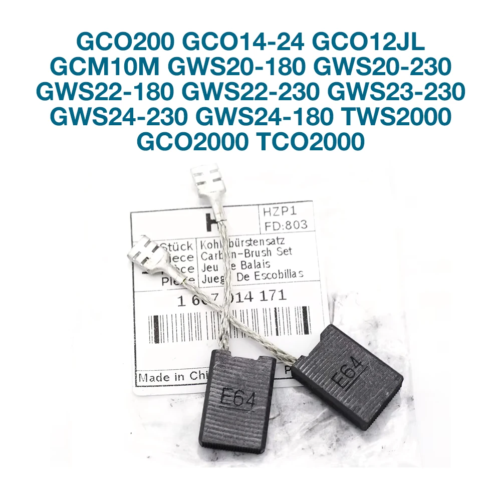Аксессуары для угольных щеток для Bosch GCO200 14-24 GWS20-180 230 GWS22-180 GWS22 23 24 230 GWS24-180 Замена GCO TCO TWS2000 Аксессуары для угольных щеток для Bosch GCO200 14-24 GWS20-180 230 GWS22-180 GWS22 23 24 230 GWS24-180 Замена GCO TCO TWS2000