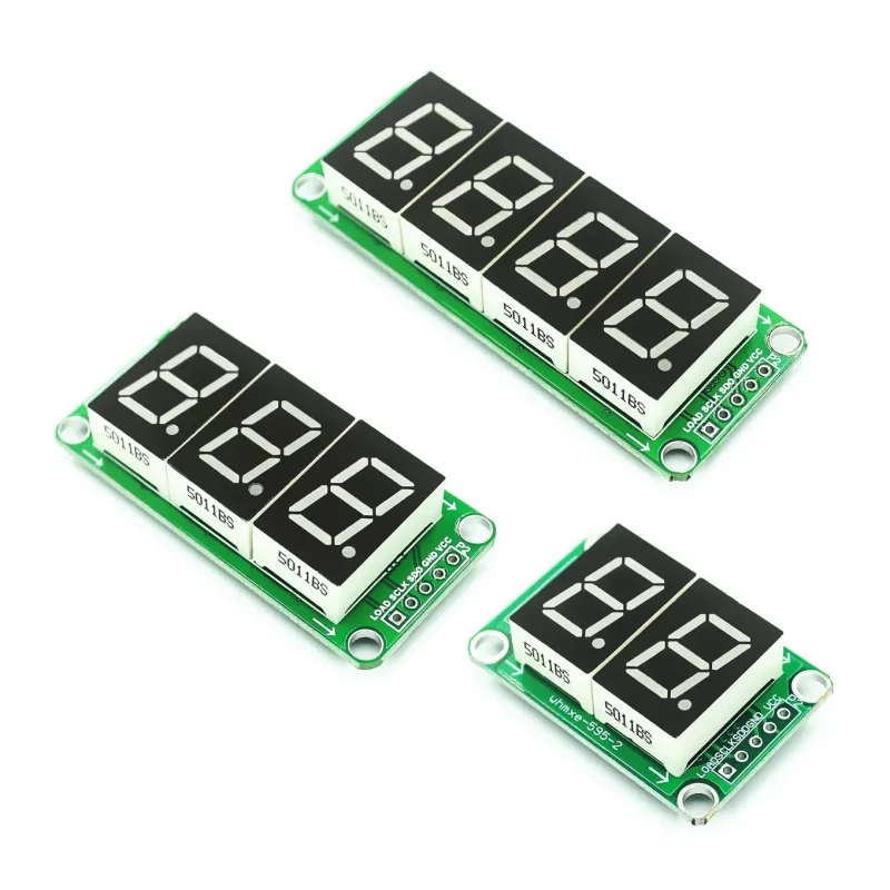 74HC595Static Drive2Digital Tube Display Module Can Be Connected Seamlessly0.5Inch2/3/4Red light