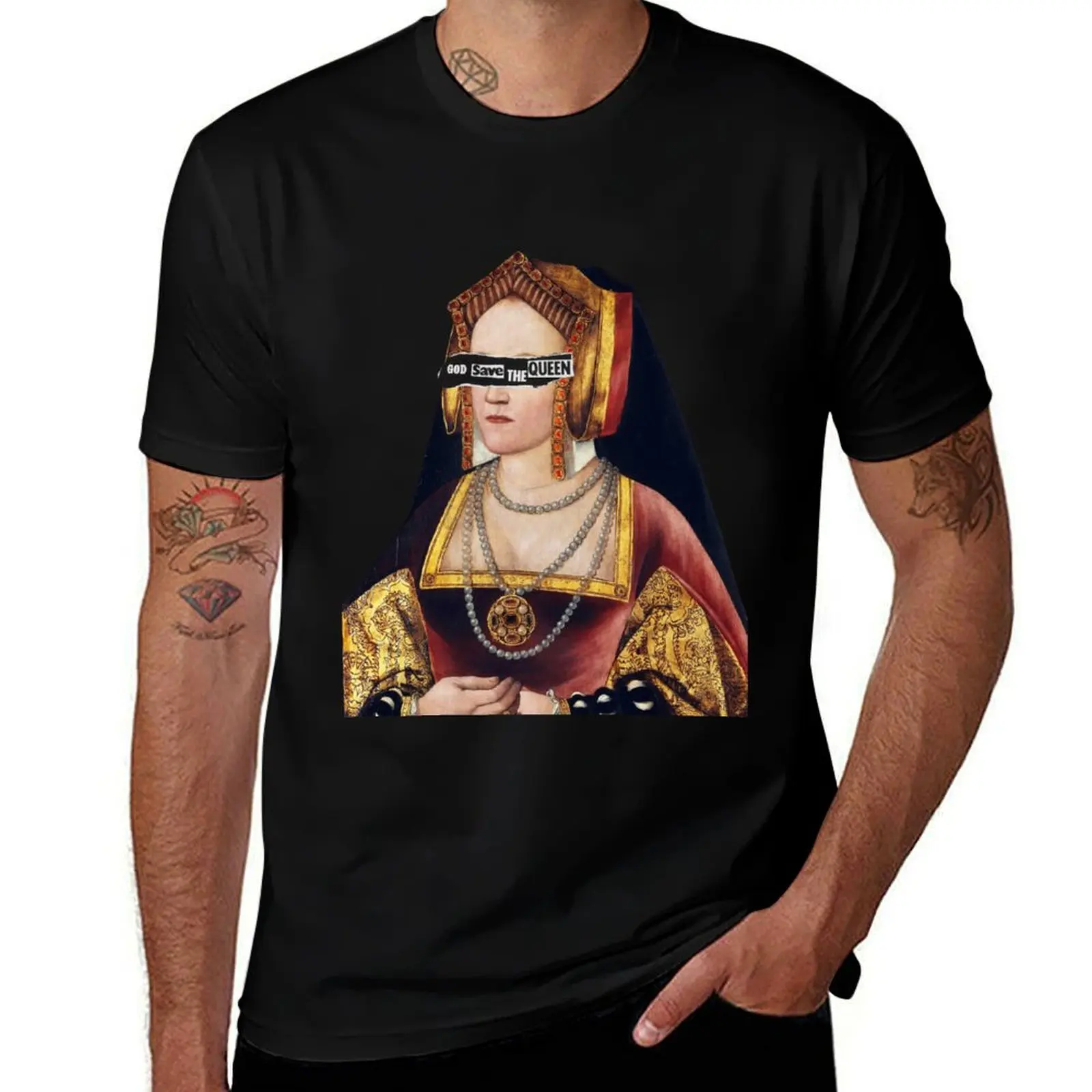 

The Spanish Queen T-Shirt boys whites blacks anime figures cotton t shirt men