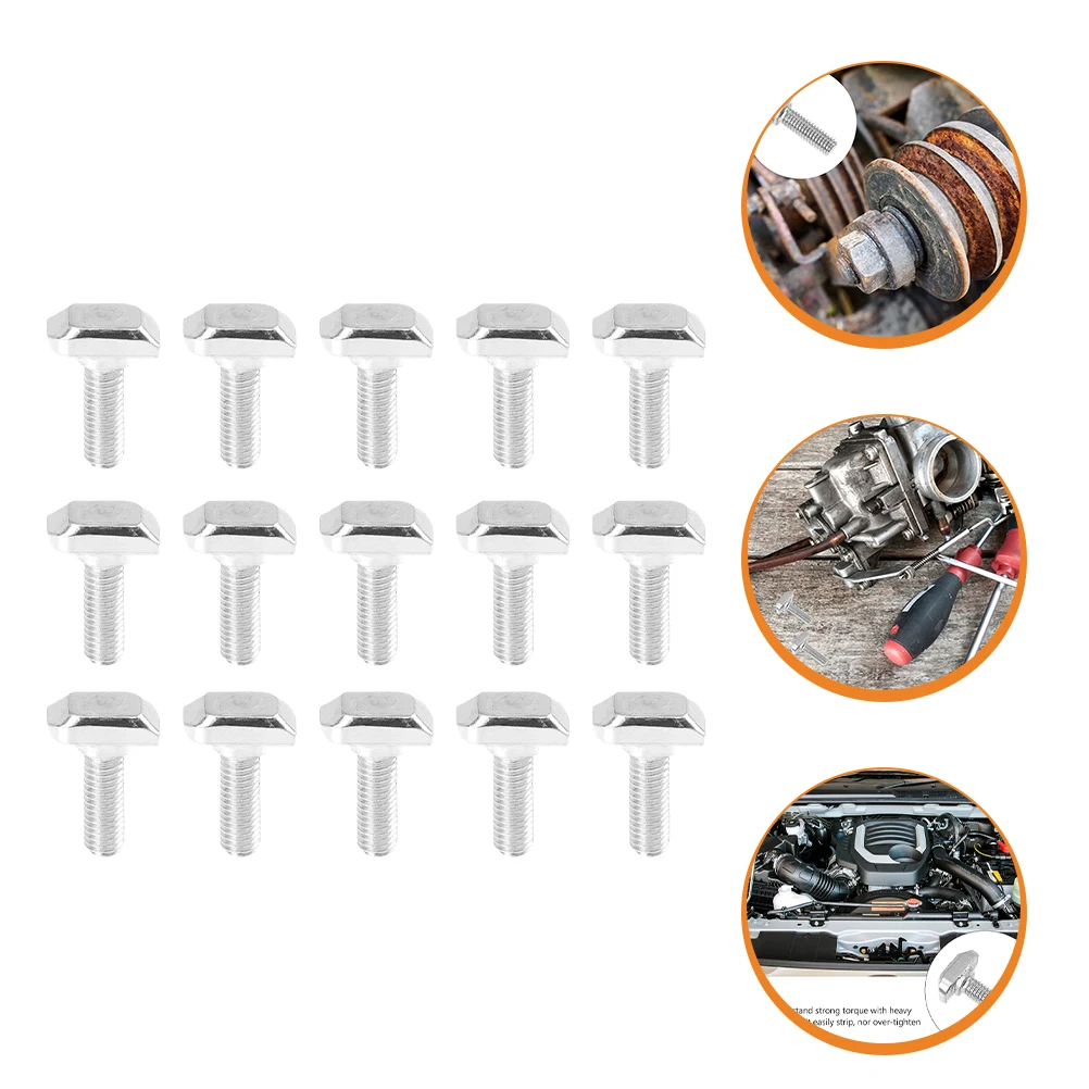 

50pcs T-Screw Bolt M8 Galvanized Carbon Steel Sliding Screws for Aluminum T-Slots Industrial Frame CNC Robotics Fixtures Slip