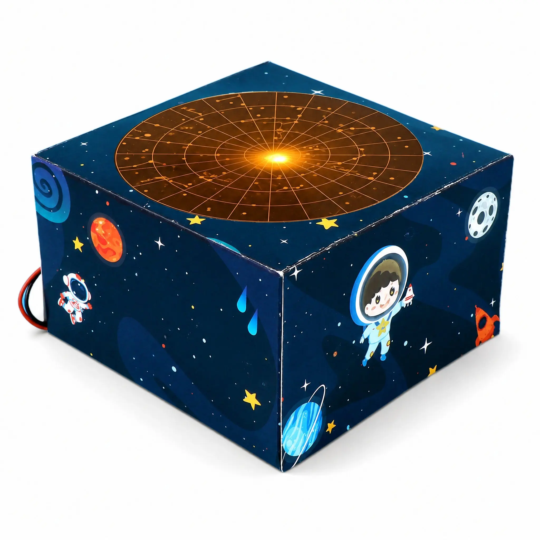 Wooden Star Projector Lamp DIY Kit STEM Science Experiment Kids Handmade Educational Toy primary School Learning Material Pack