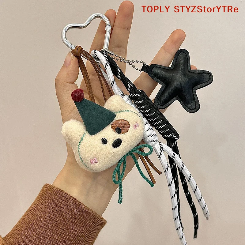 

Забавный и милый плюшевый брелок-медведь с веревкой для лазания, украшение для рюкзака девочек