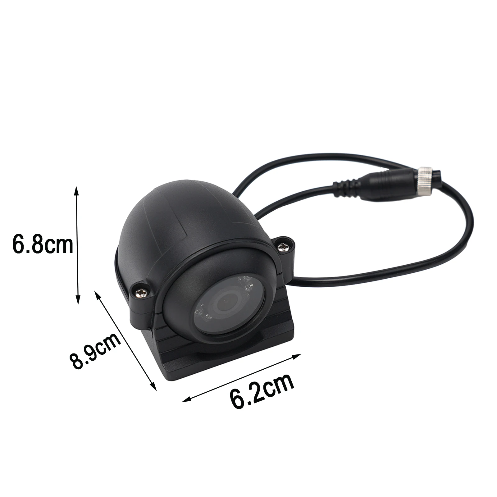 Van RV Bus Side Mount Backup Camera with for ahd 4 Pin Output 700 TVL Resolution 120 Degree Wide Angle IP67 Rated for Outdoor