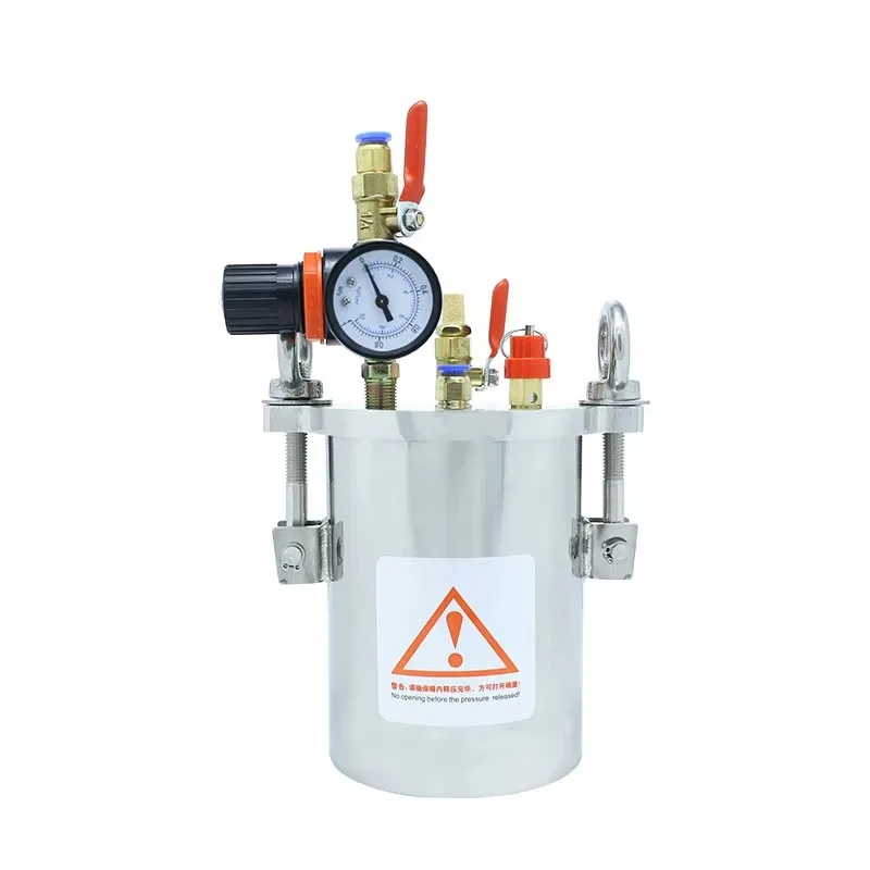 

1L Industrial Stainless Steel Pressure Tank Pneumatic Glue Dispensing Pressure Barrel