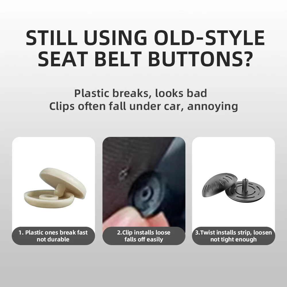 Mixsas fivela de rolha de cinto de segurança de liga de carro 1/2/4 peças ajustar botão de limite de cinto de segurança retentor antiderrapante ferramenta de acessórios de carro