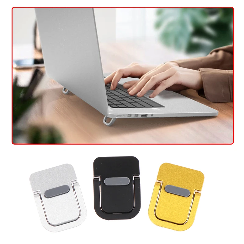 2/4pcs Laptop Stand for Computer Keyboard Stand Riser Aluminum Mini Portable Laptop Stands for Macbook Huawei Notebook