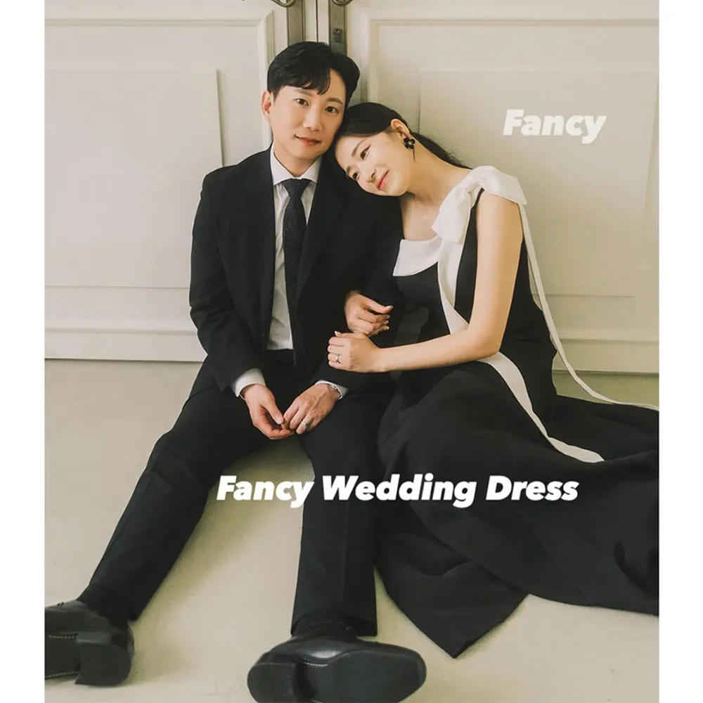 

Fancy Special One Shoulder Korea Evening Party Dress A Line Elasic Satin Bridal Gown Sleeveless Back Zip Customized