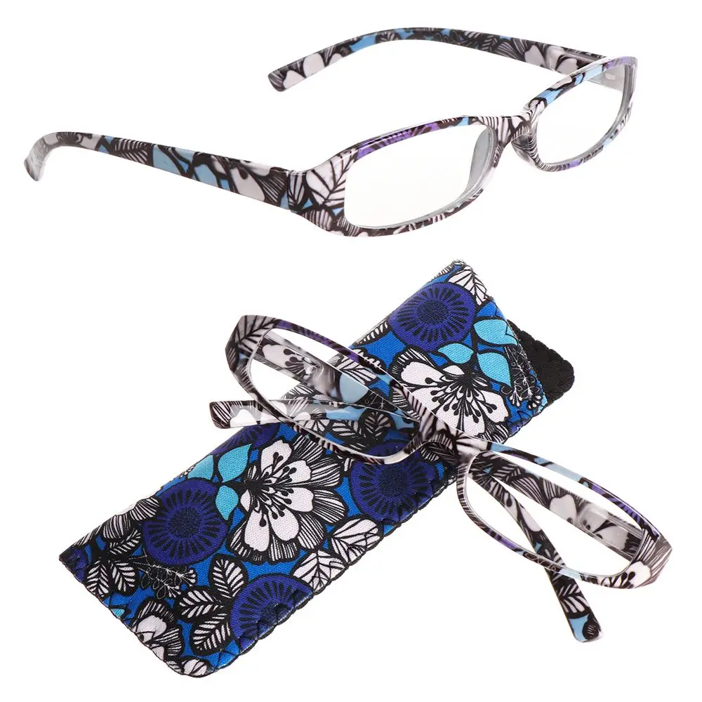 

Magnifying Print Flower Eye wear Ultra Light Resin Vision Care +1.00~+4.0 Diopter Reading Glasses Eyeglasses