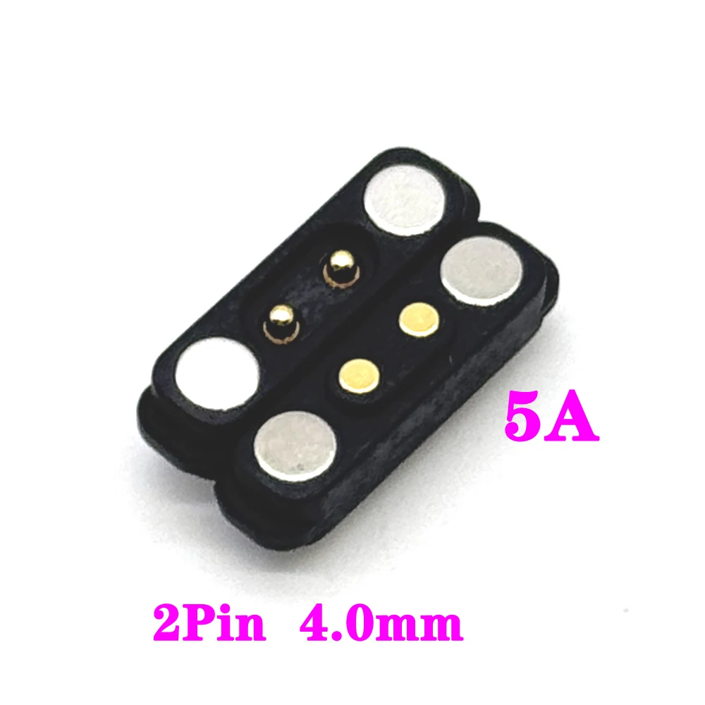 5A 4P wasserdichter DC magnetischer Pogo-Pin-Stecker 36V Pogopin männlich weiblich mit Ohren federbelastete DC-Steckdose