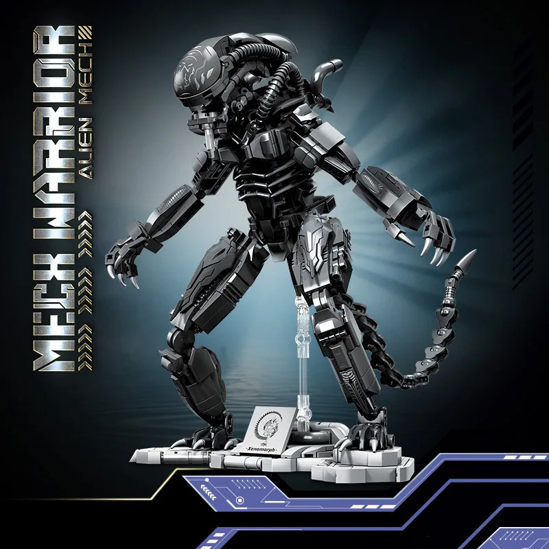 

1011pcs MOC Creativity Alien Building Blocks Model Robot Bricks Assembling DIY Toys for Children Birthday Gift Set