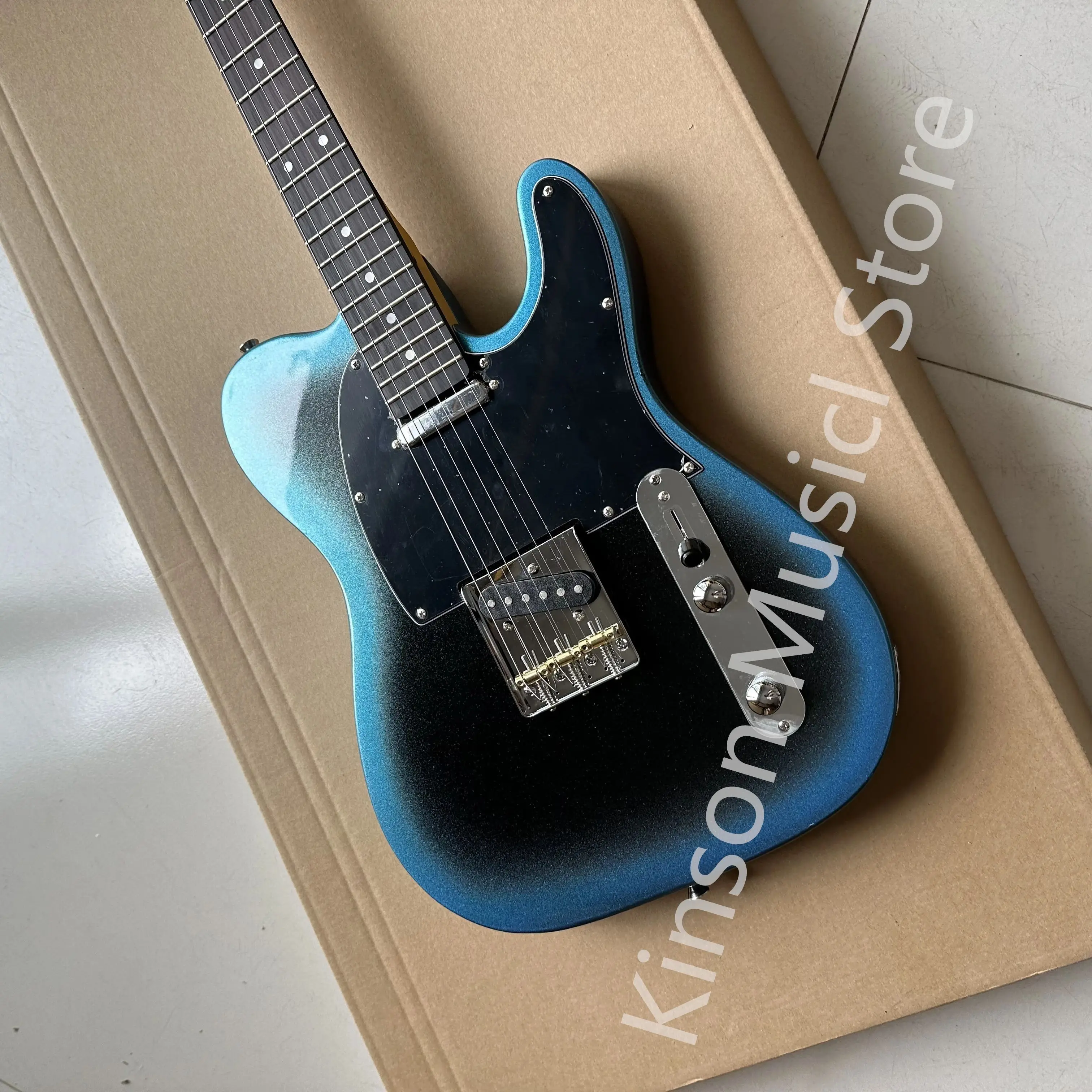 Custom electric guitar, high quality , explosive sound quality, silver accessories,  in stock