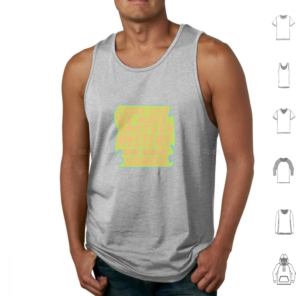 Another Mystery! Tank Tops Print Cotton Groovy Mystery Problem Solving Mystery Solvers Mystery Machine