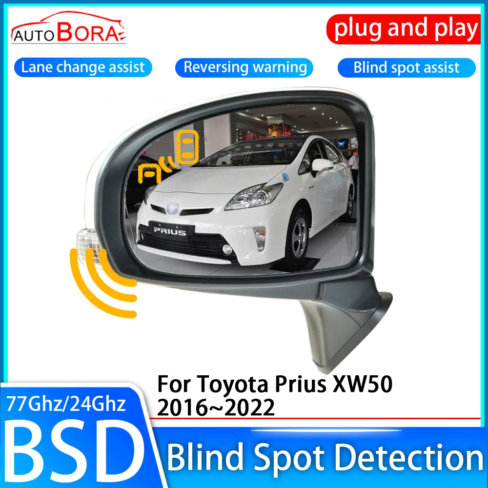 ZhuCamX Car Blind Spot Detection System BSD BSA BSM Sensor Drive Rear Mirror Monitoring for Toyota Prius XW50 2016~2022