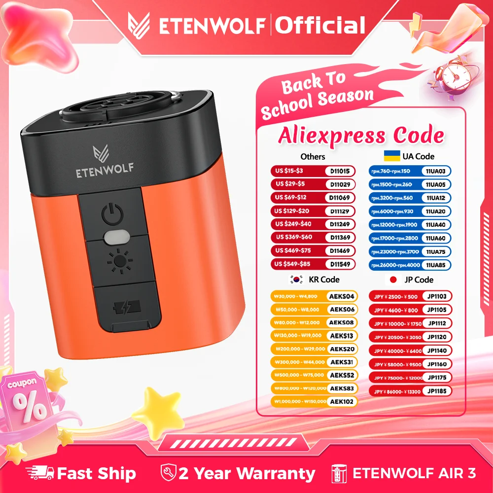 yZ[zETENWOLF AIR 3 CXdGA|v 2600mAh LvCg^Ct[^[ft[^[O|vv[t[gX[sOpbh