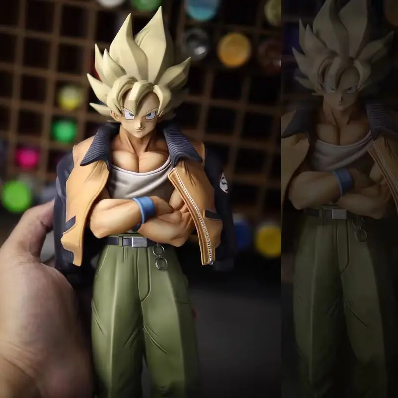 In Stock 30cm Vf Studio Dragon Ball Anime Figure, A Casual Goku Pvc Statue, A Collectible Model Toy, And A Christmas Gift.