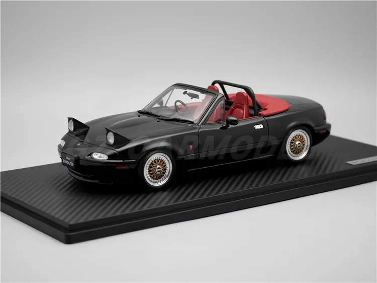 

IG 1:18 Mx5 Na Eunos Roadster Черный IG3197 JDM Моделирование ограниченной серии Смола Металл Статическая модель автомобиля Игрушка в подарок