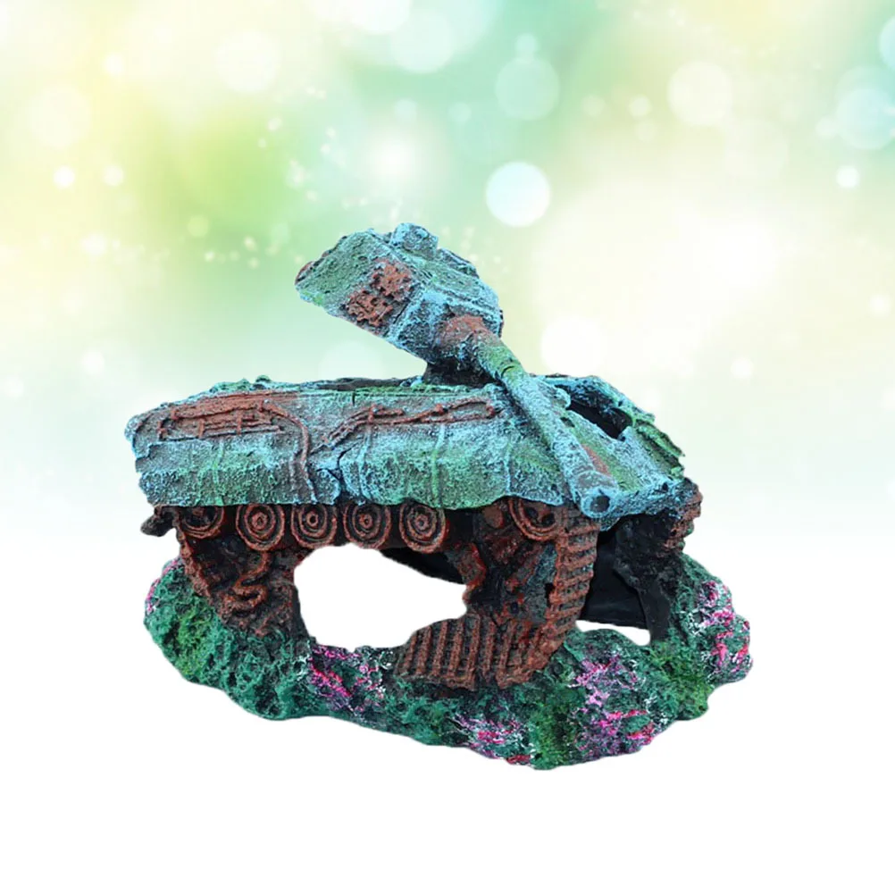 

Aquarium Resin Sunken Ship Broken Pirate Ship Decoration Fish Tank Ornament Landscape Safe for Freshwater Saltwater